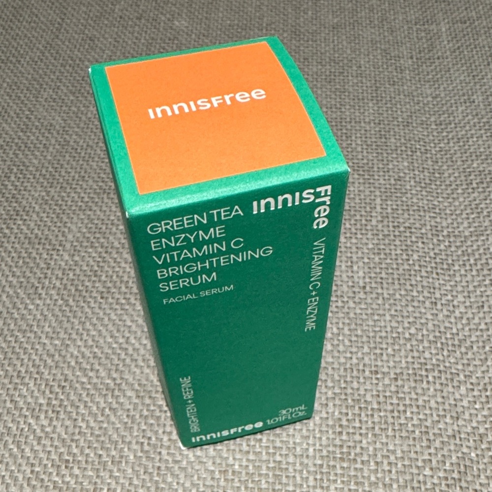 INNISFREE Green Tea Vitamin C Enzyme brightening facial Serum skincare 30ml